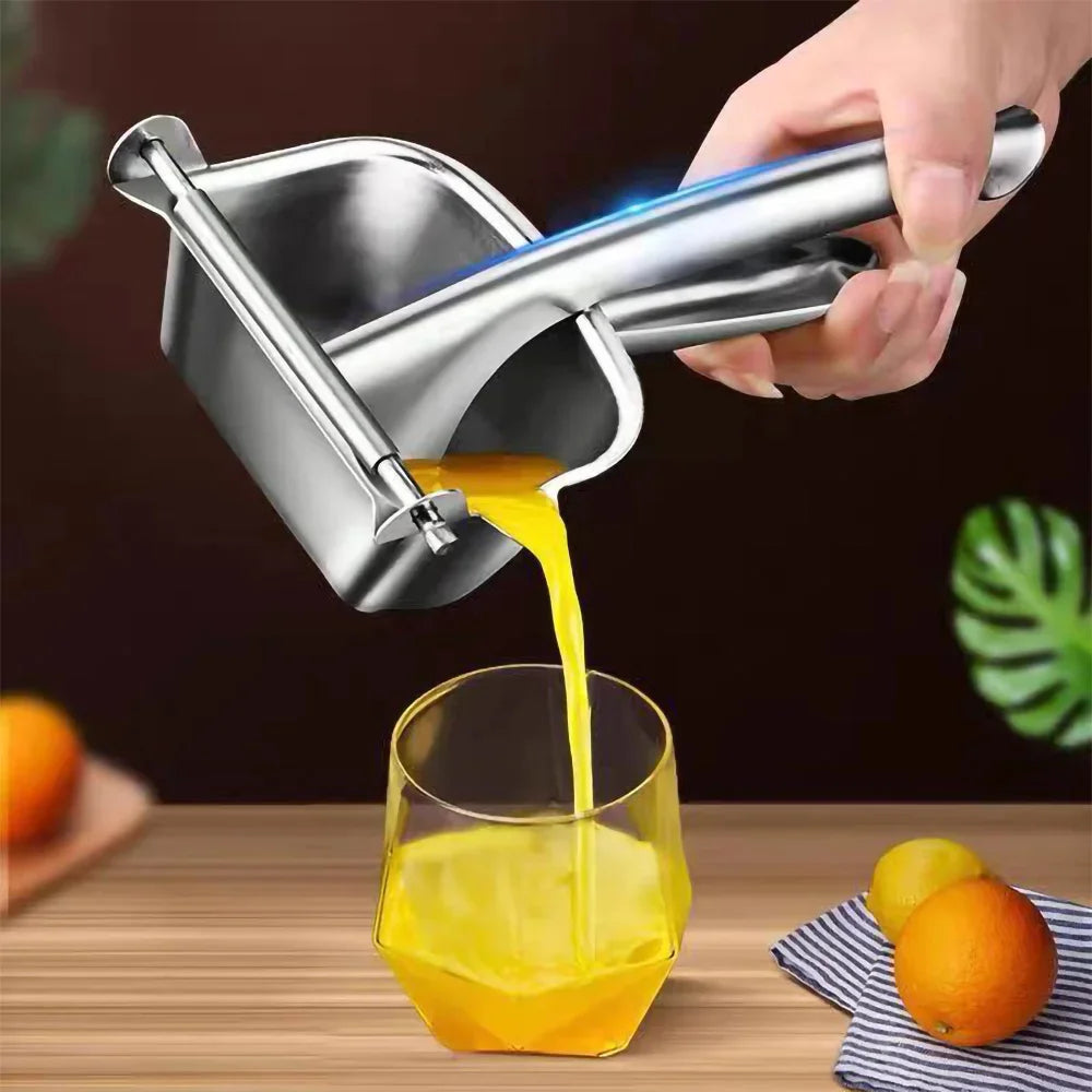 Heavy Duty Stainless Steel Citrus Press Manual Lemon Juicer Hand Held Orange Squeezer Tool Rust Proof Durable  Fresh Juice