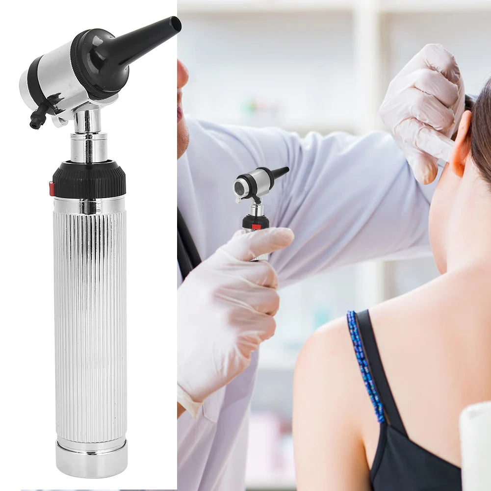 Medical Diagnostic Otoscopio Doctor Physician Endoscope Direct LED Otoscope Ear Examination Device Tool with Speculum Tips B2