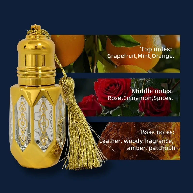 10ML Charming Men Arab Perfumes Portable Rich Floral Fruity Fragrance Essential Oil Lasting árabes Perfume Dateing Parfum hombre