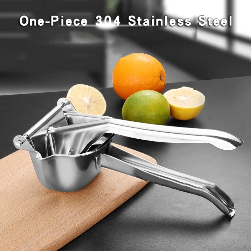 Heavy Duty Stainless Steel Citrus Press Manual Lemon Juicer Hand Held Orange Squeezer Tool Rust Proof Durable  Fresh Juice