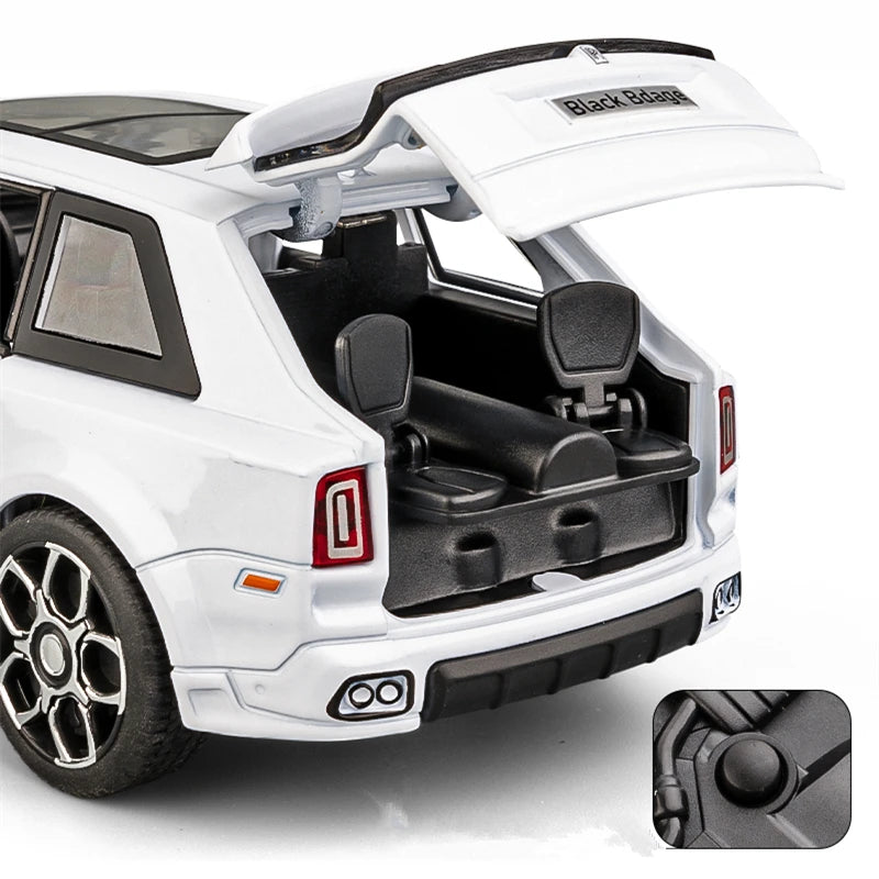 Rolls Royce SUV Cullinan Alloy Car Model Diecasts Metal Toy Car Model Simulation Sound and Light Collection Childrens Gifts