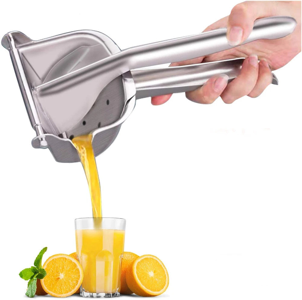 Heavy Duty Stainless Steel Citrus Press Manual Lemon Juicer Hand Held Orange Squeezer Tool Rust Proof Durable  Fresh Juice