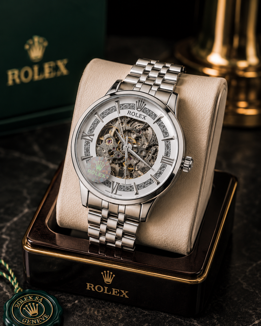 Luxury Skeleton Automatic Style Stainless Steel Men's Watch – Premium Edition